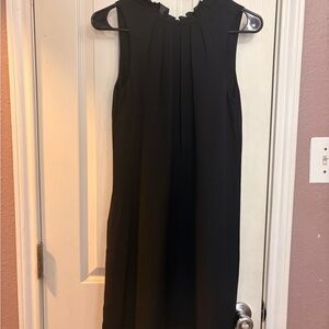 H&M Black Pleated Mini Dress